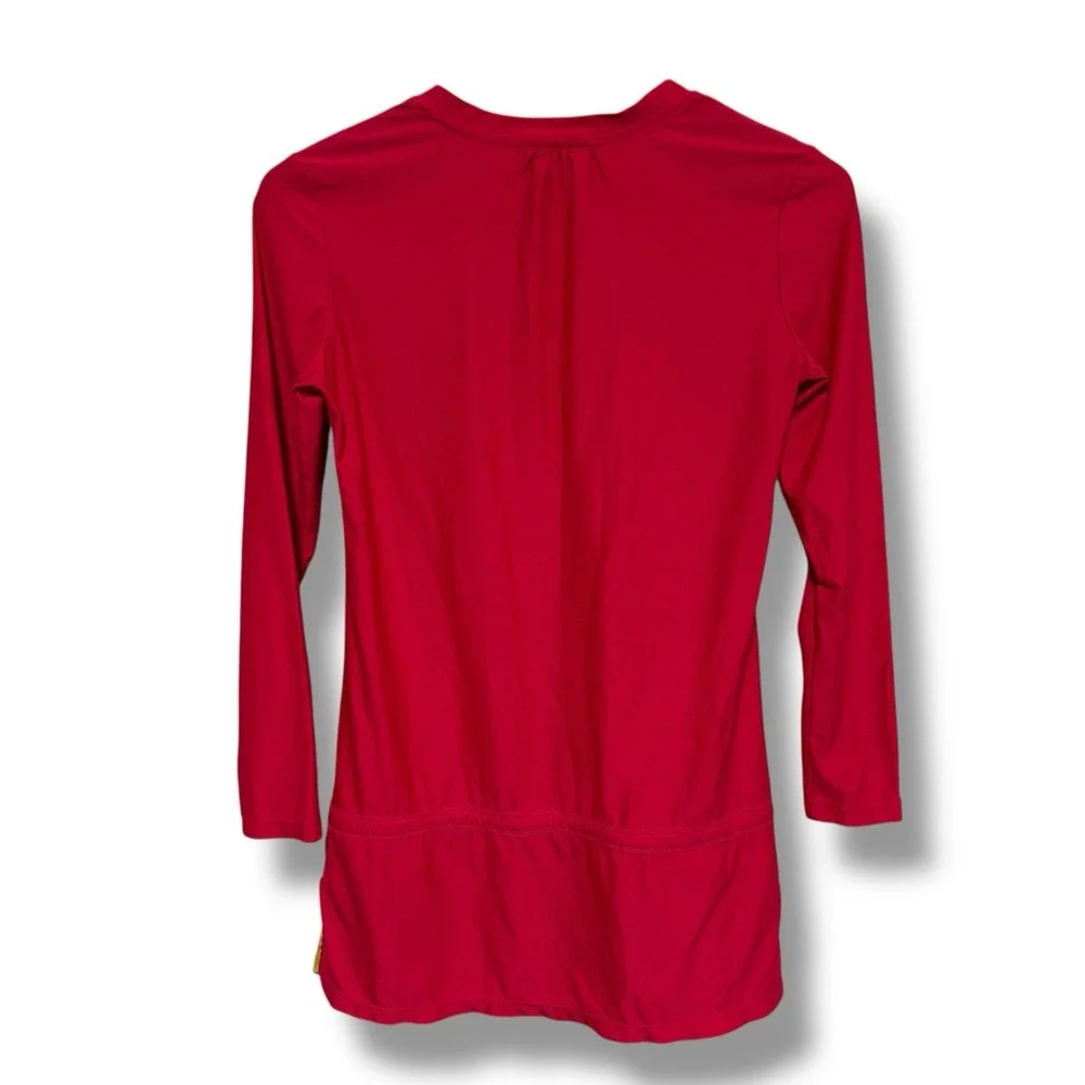 ATHLETA Grenada Wick-It Swim Cover-Up Long Sleeve Top Pink Size XS‎ 17 x 30